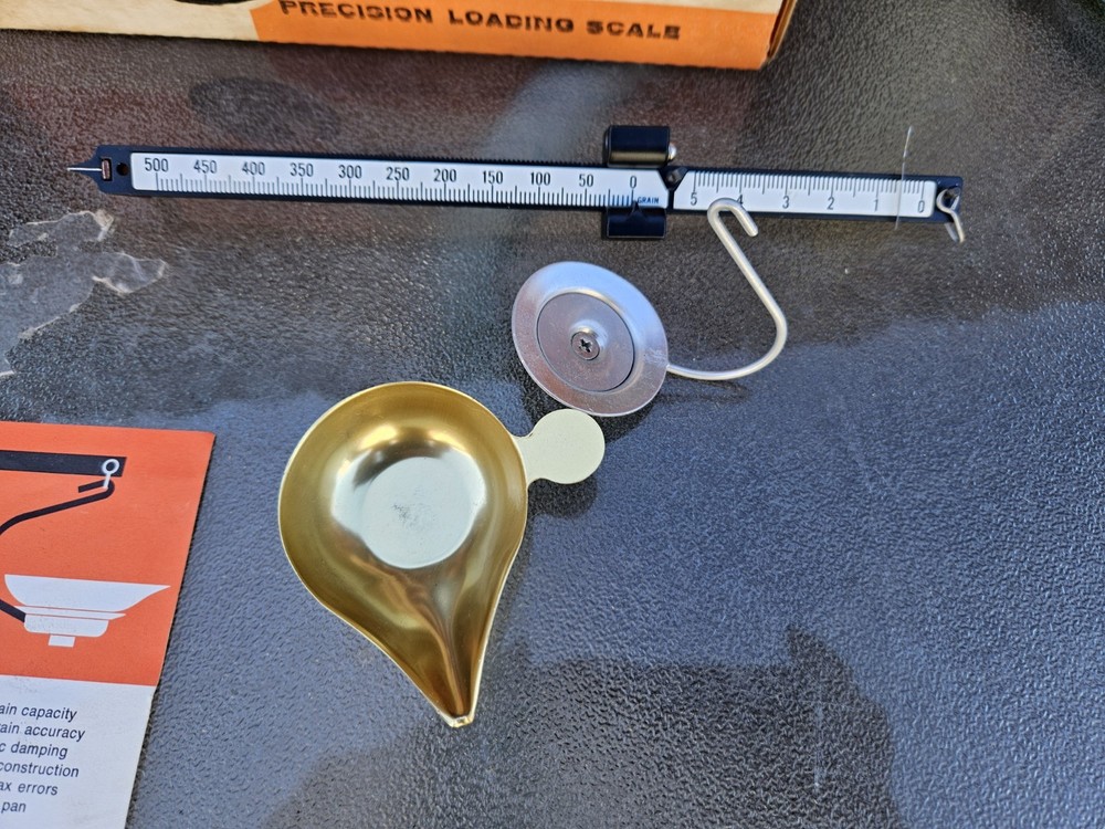 Lyman Reloading Precision # D5 Balance Beam Loading Scale Ohaus w/ Box D-5 #D5