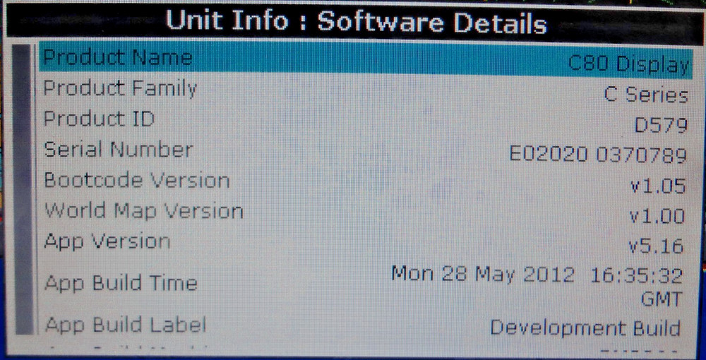 RAYMARINE C80 E02020 GPS CHART PLOTTER FISHFINDER RADAR MFD DISPLAY UNIT