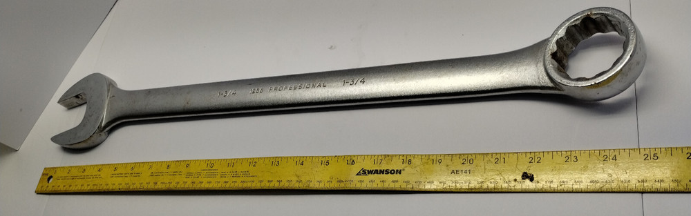 Proto 1256 1-3/4" Open & Ring End Combination 12pt NICE!