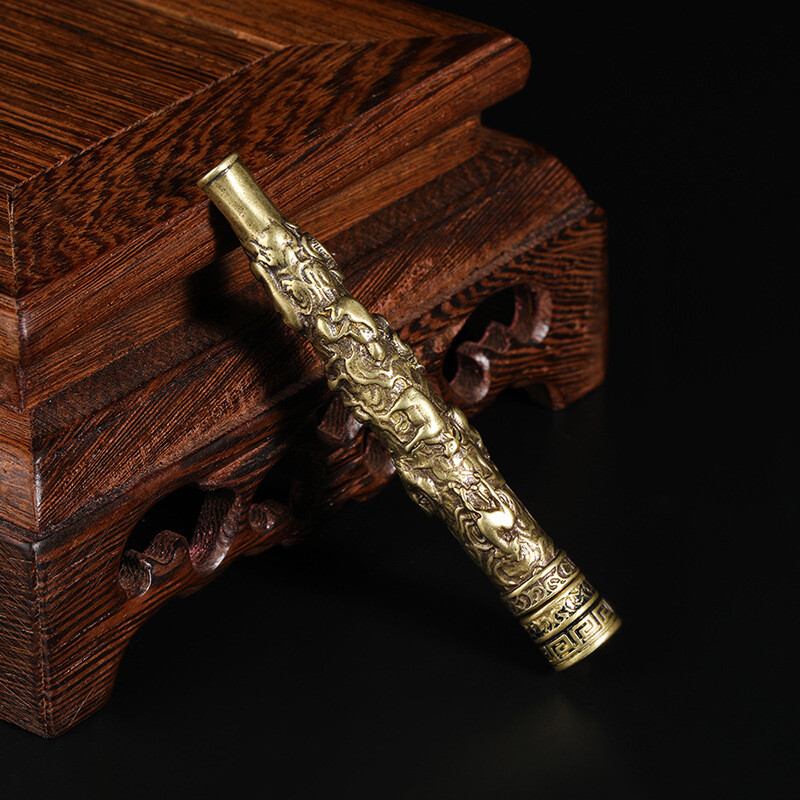Brass China zodiac cigarette filter pipe filter cigarette holder