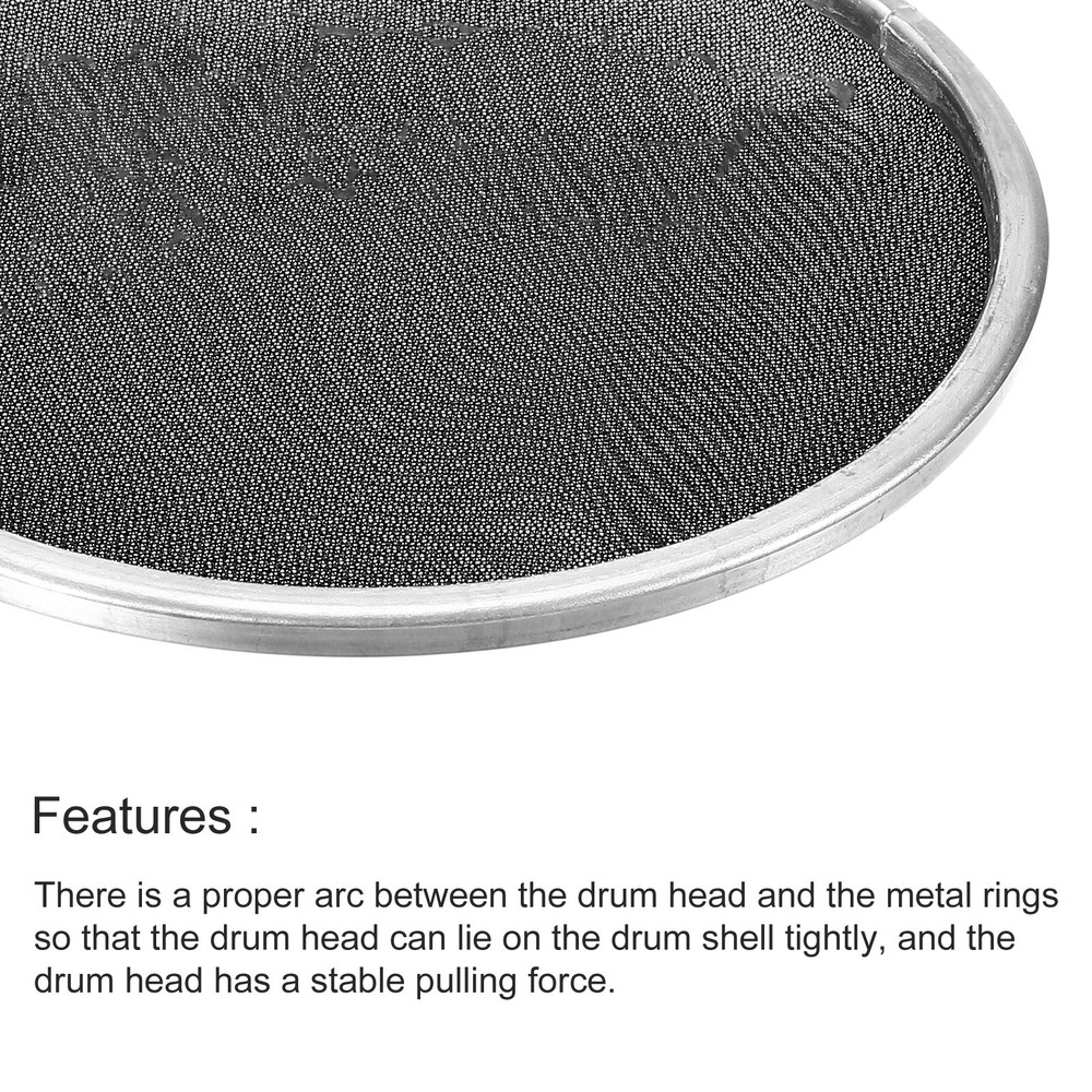 11 Inch Mesh Drum Head Black Double Layer Mesh Shape Silent Mute Drum Skin Drum