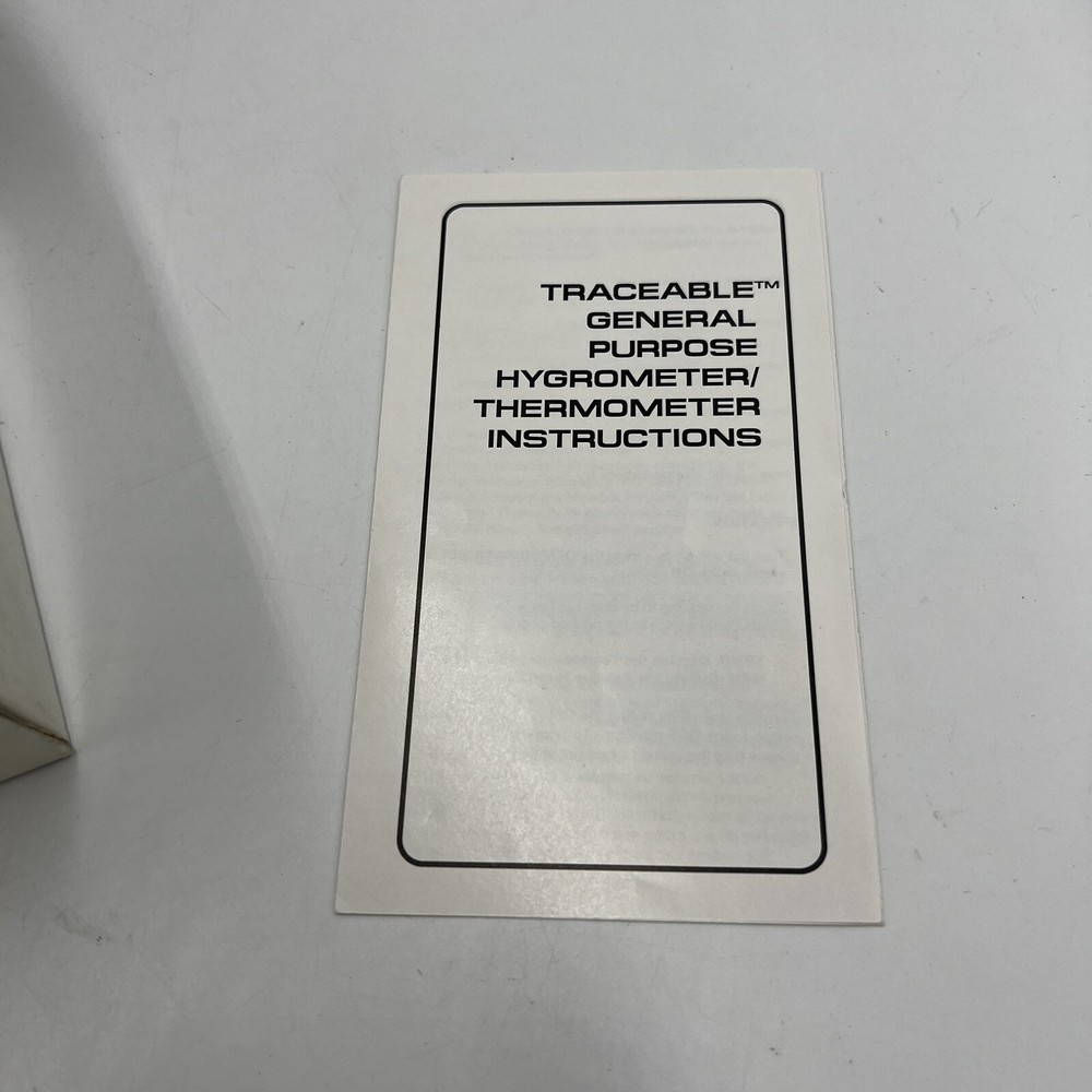 TRACEABLE VWR DIGITAL HUMIDITY TEMPERATURE METER SENSOR (262-1)