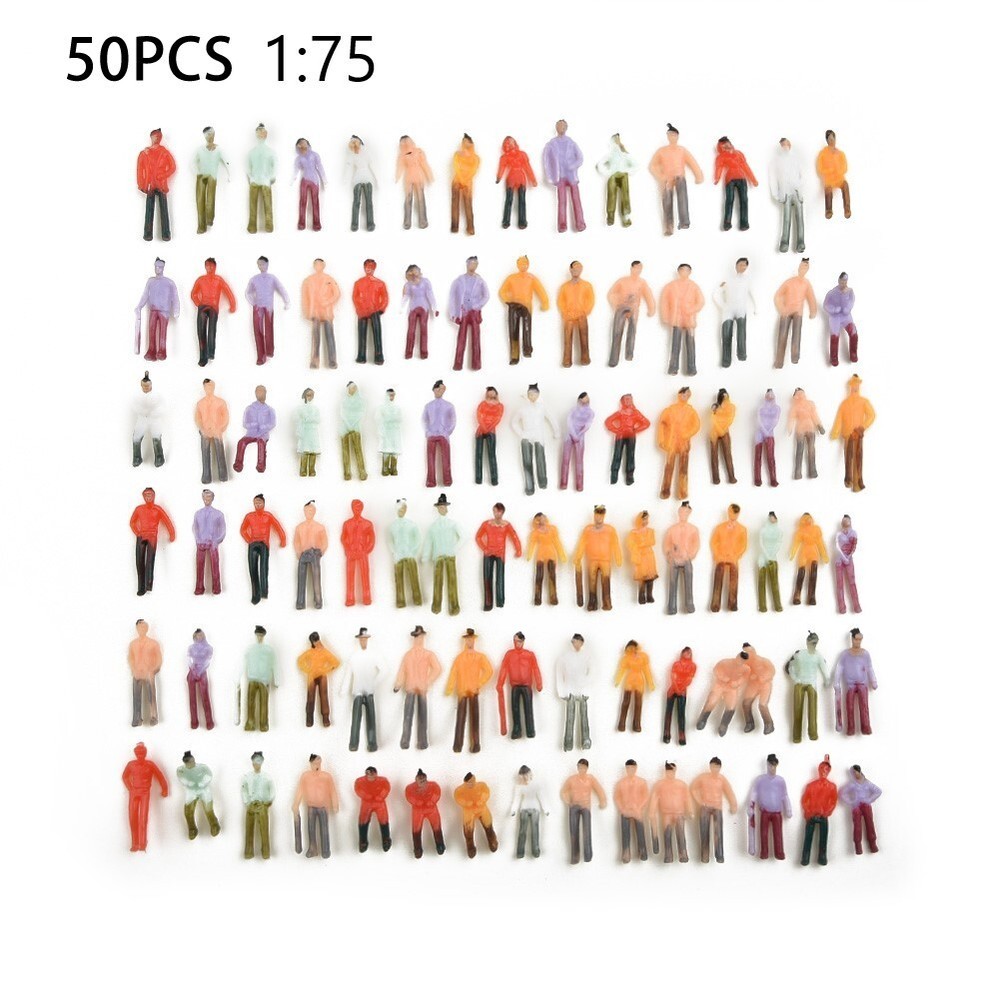 Accessories People Model 50Pcs Figures Multicolor Scale Passenger Railway