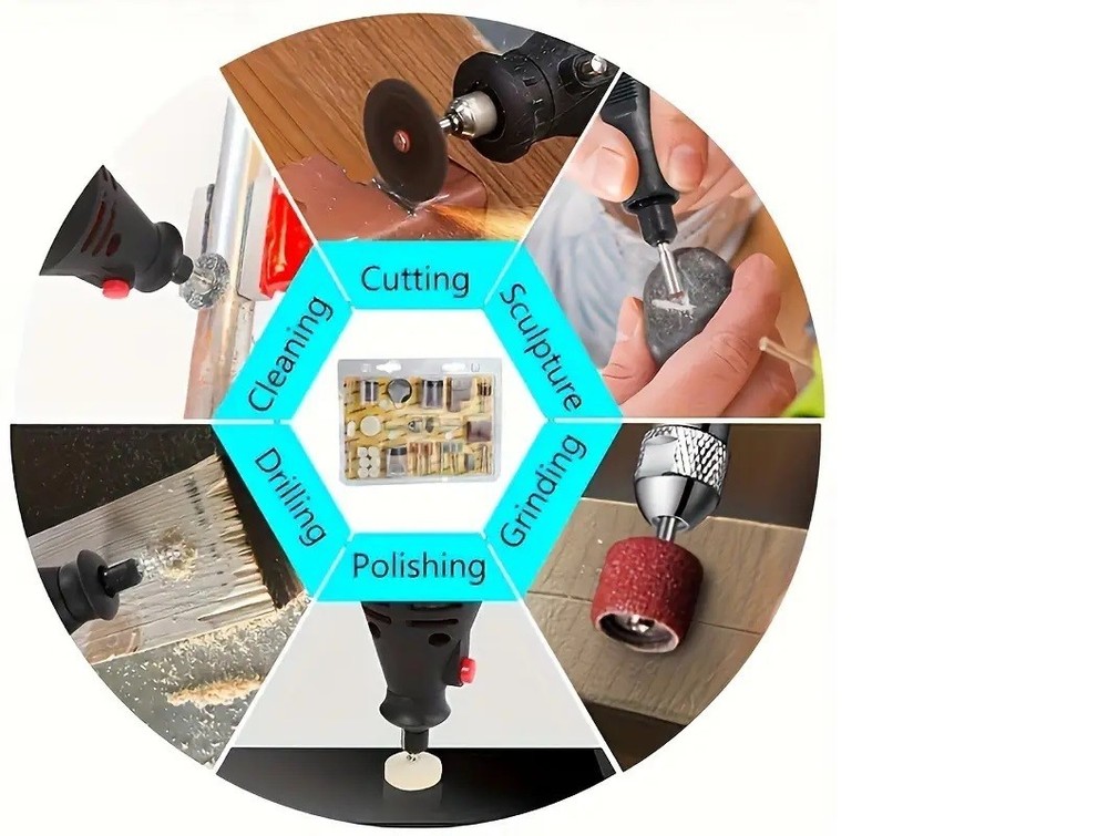 105pcs Diamond-Coated Polishing Head Kit – Workshop Kit – T024-