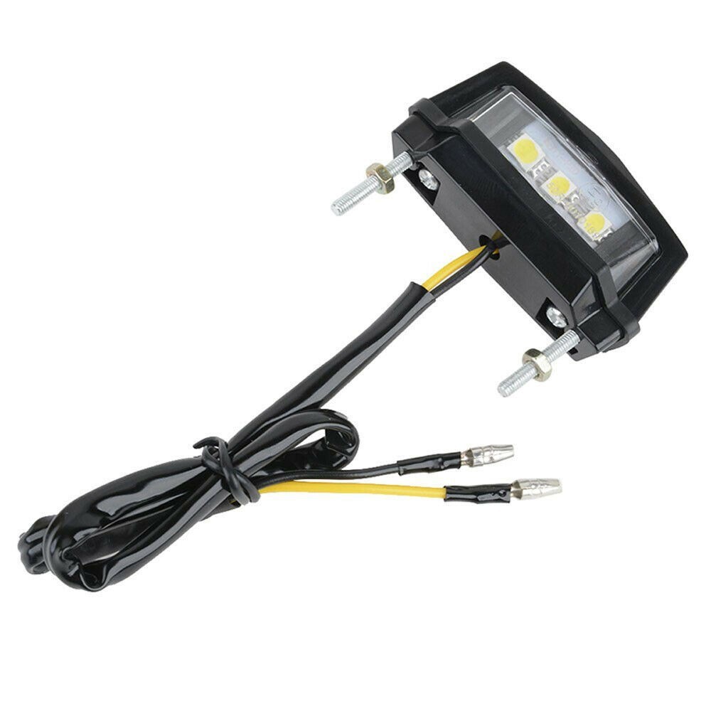 License Plate Light ABS Plastic Accessories Black Housing LED Lamp Multi Use