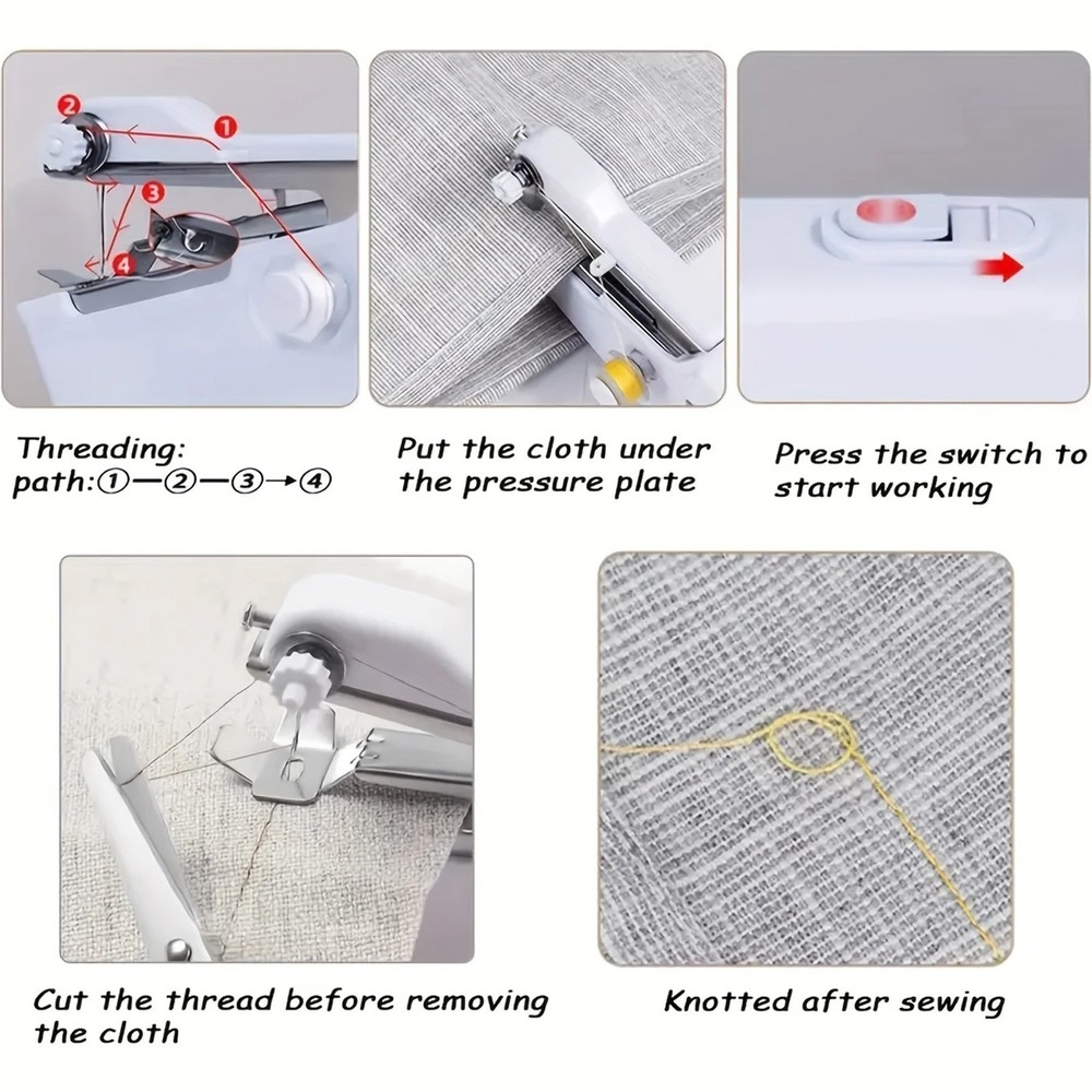 Portable Handheld Sewing Machine - Home Repair & Crafting Essential