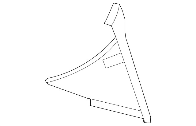 Light Titanium Passenger Side Instrument Panel Lower Extension Trim Panel