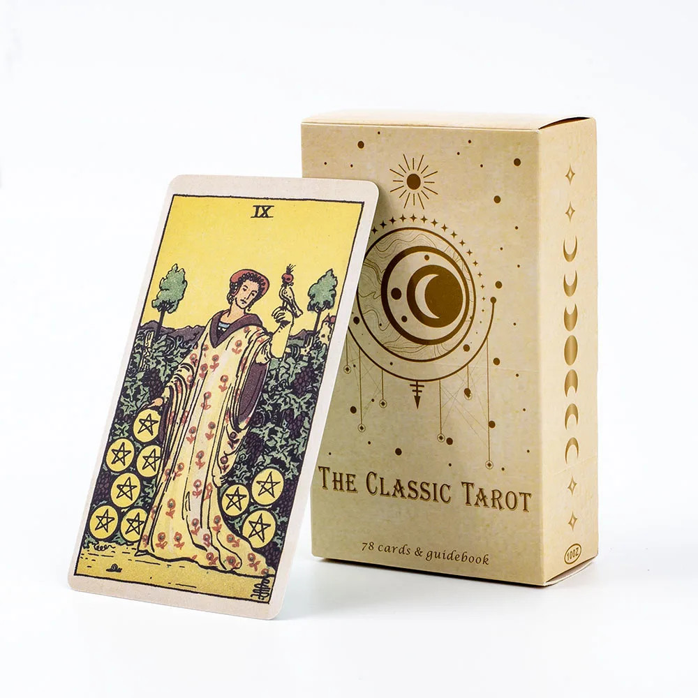 Classic 78PCS Tarot Card Deck Beginner-Friendly Fortune Telling Board Game Toy