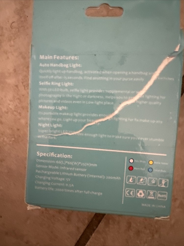 Small Portable Selfie, Bag, Makeup, Night Light Multiple Light Settings