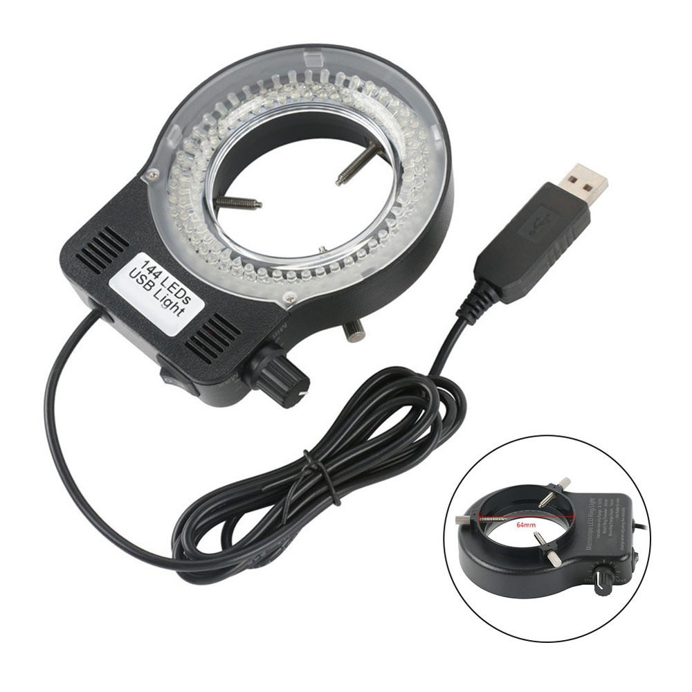 72 or 144 LED Adjustable Ring Light for Microscopes and Optical Equipment