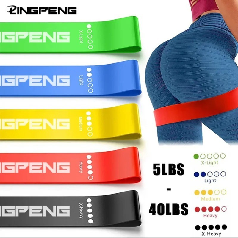 Resistance Bands Set of 5 Heavy Duty – Pull Up Assist Workout Training