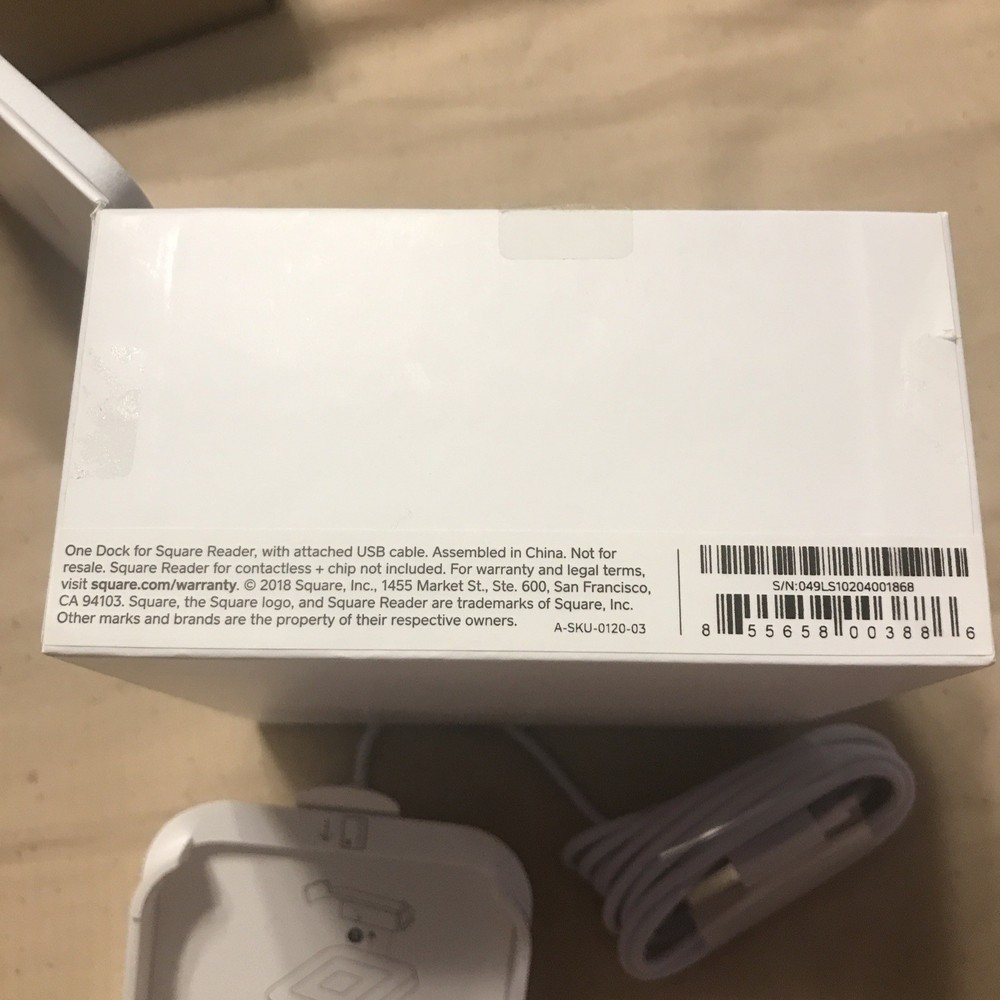 One Dock For Square Reader With Attached USB Cable