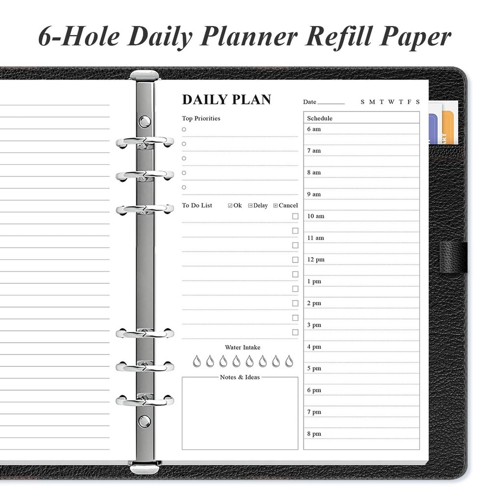 (3-Pack) Undated Daily Planner Refill - A5 To Do List Insert, 300 Sheets/600 ...
