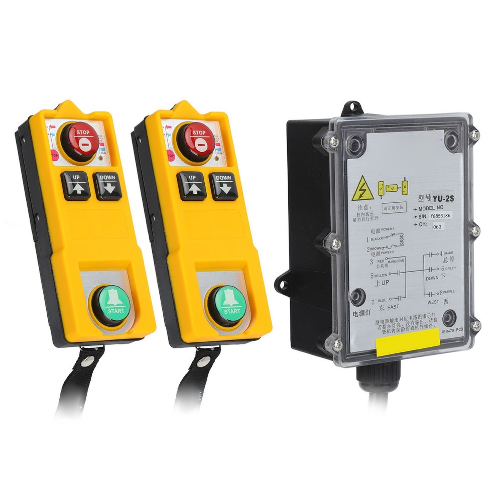 Remote Control Wireless Hoist Crane Remotes Controller For Bridge Cranes DC 24V