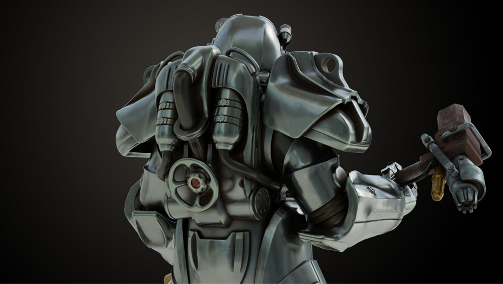 AC3D Models 1/6 Scale Fallout T-60 Powered Combat Infantry Armor