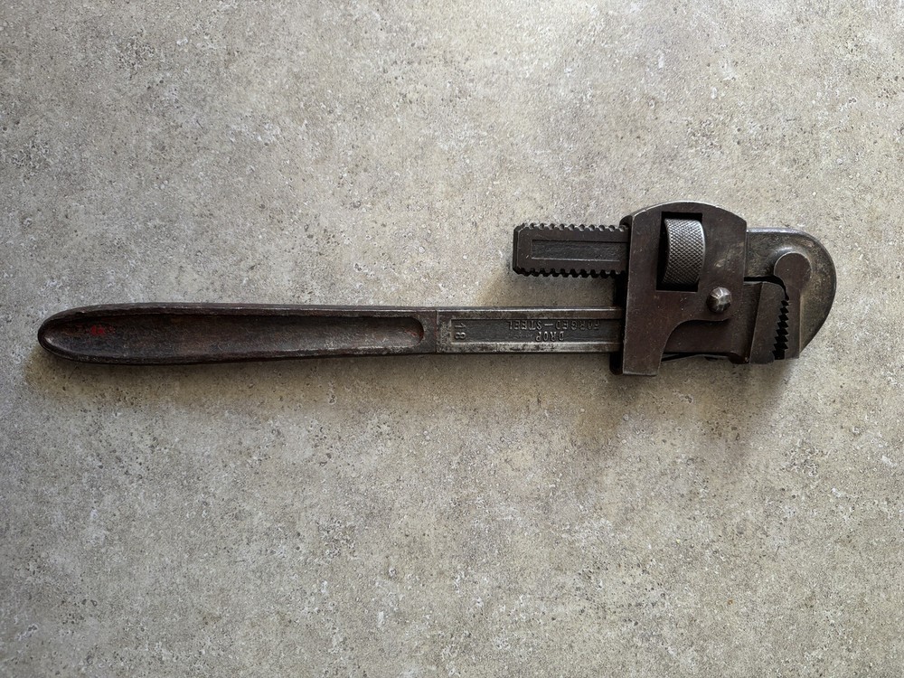 Vintage Dunlap 18in Pipe Wrench