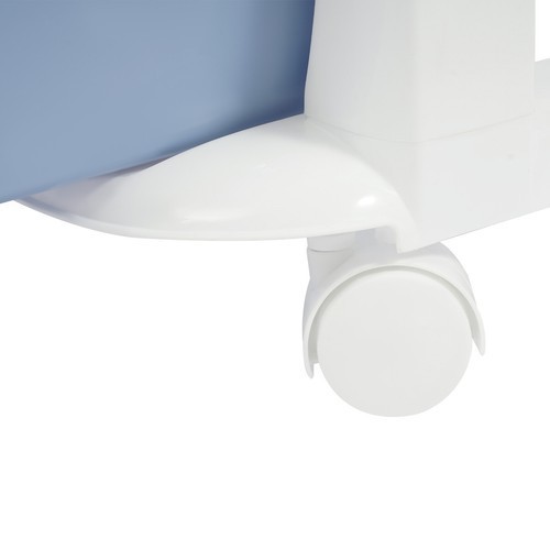 4 Tier Gradient Organizer Storage Box Blue Gradient with Wheels Pushable