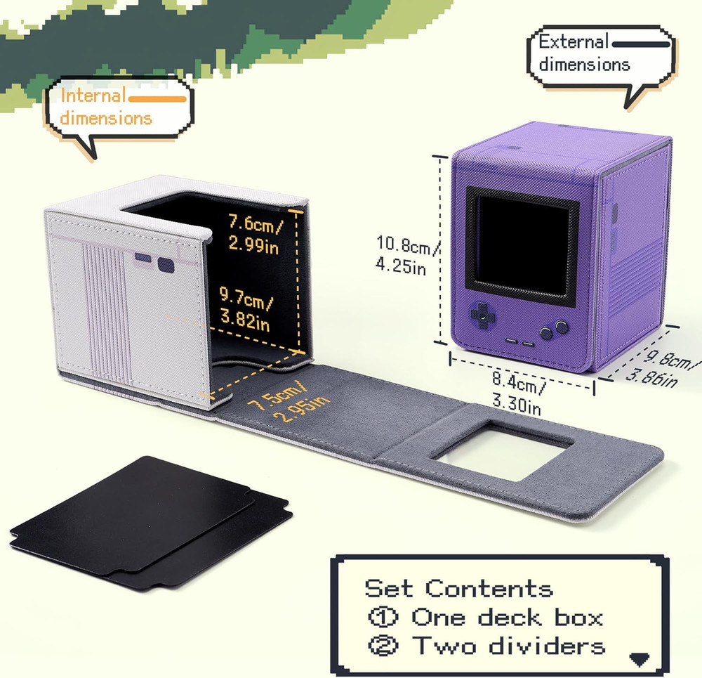 Retro Gaming Console MTG Deck Box with Commander Display