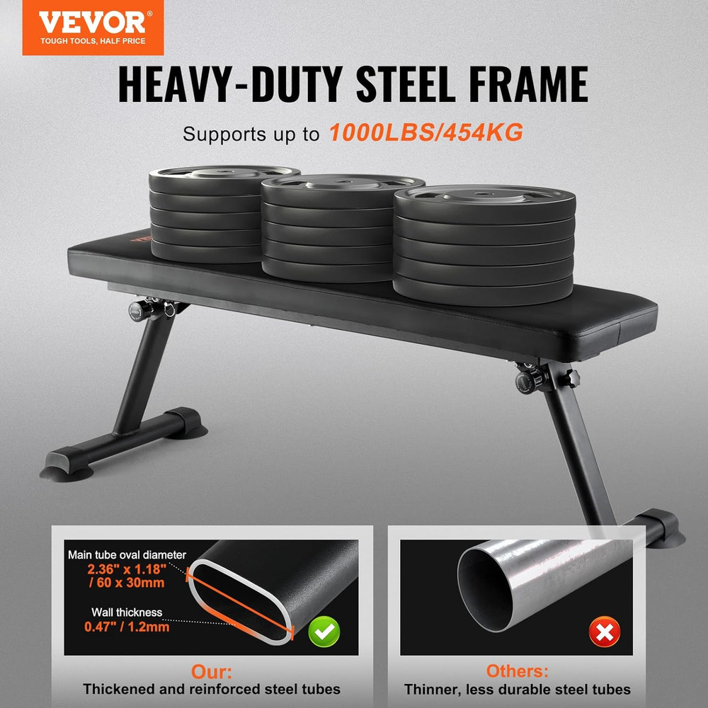 Sit up Bench, Decline Ab Bench with Reverse Crunch Handle, Adjustable Height Set