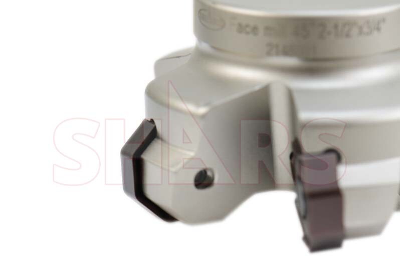 2.5" 45° Indexable Face Mill W/Certificate + 5 ONHU Inserts R[