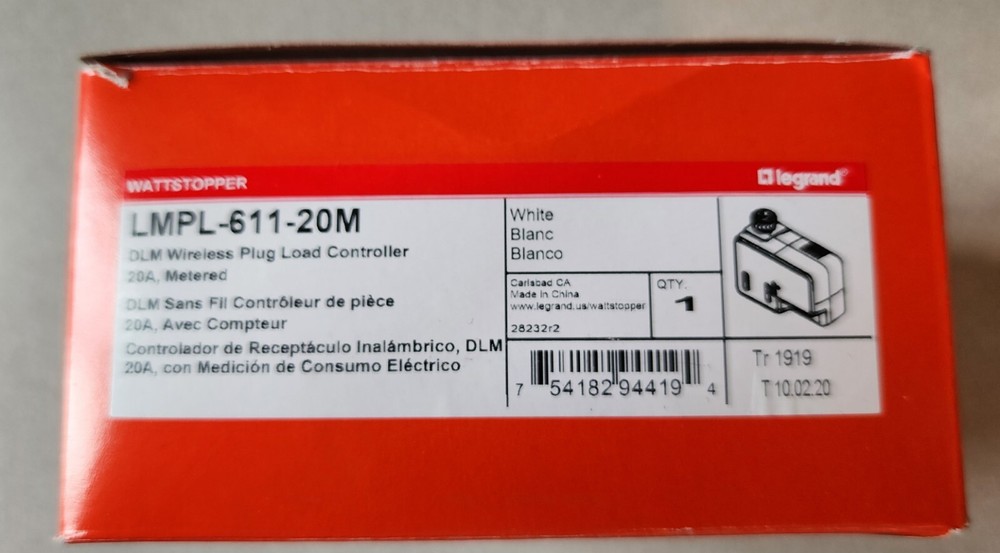 WattStopper LMPL-611-20M DLM Wireless Plug Load Controller