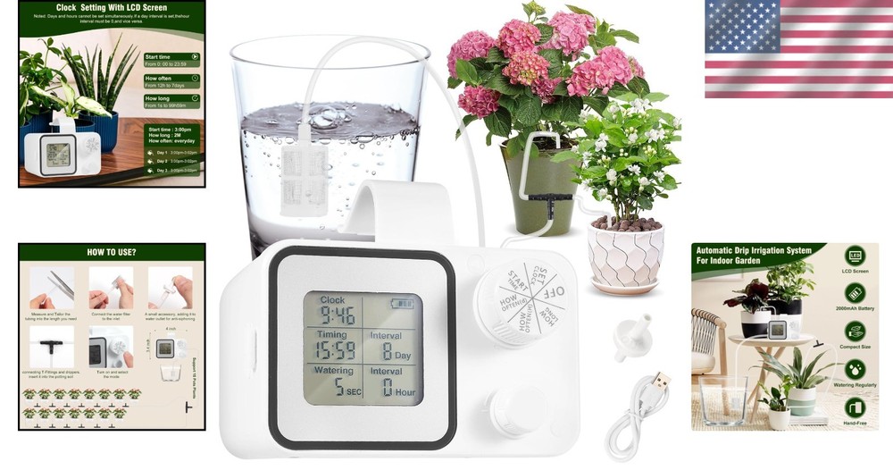Automatic Watering System for 15 Potted Plants