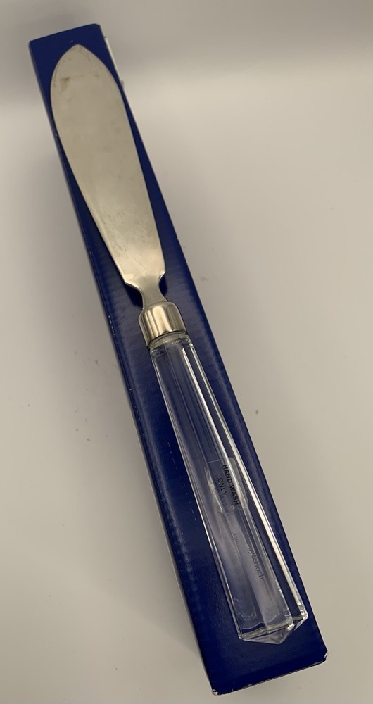 Villeroy Boch Cake Knife Glass Handle. Approx. 11” Long