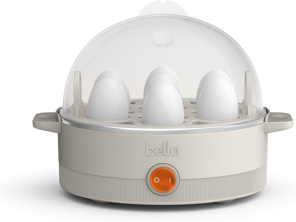 Bella Electric Egg Cooker, 7 Eggs Capacity Tray, Single Stack, for Poached