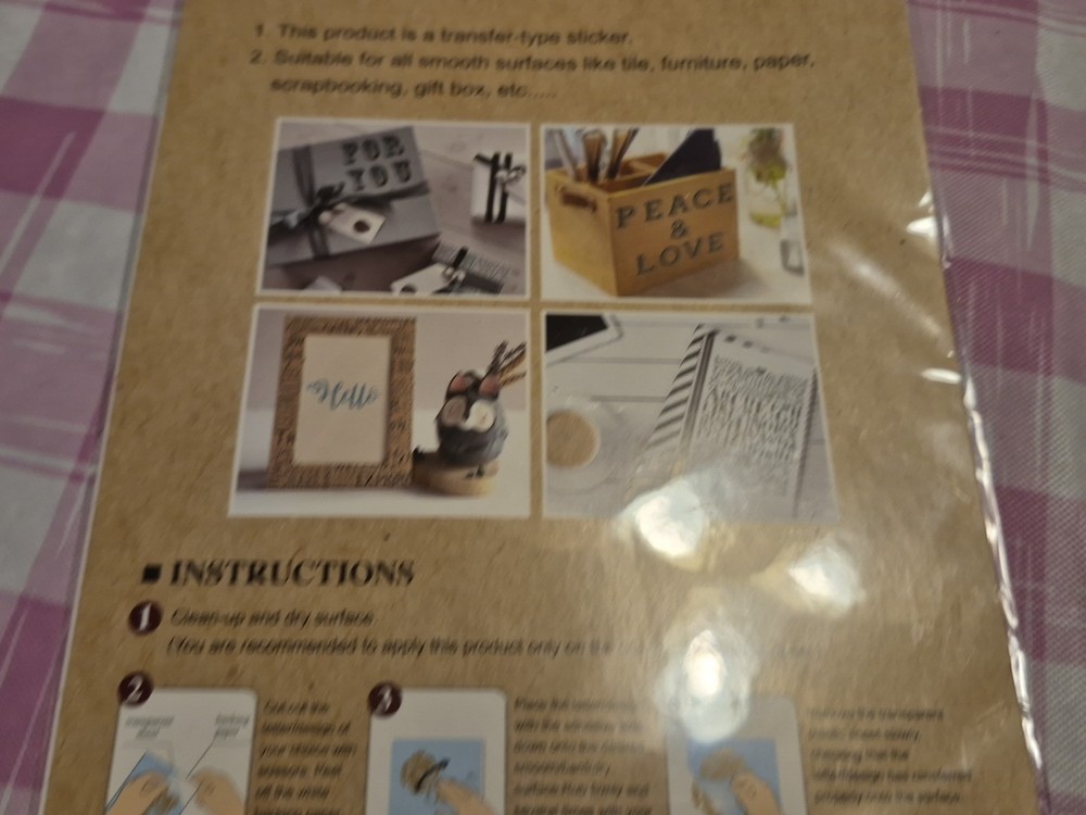 Crafter’s Square Rub on Transfers Numbers NEW