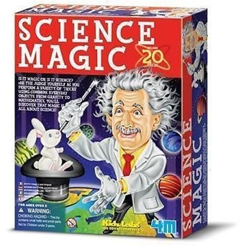 4M Science Magic 20 Tricks Principles Kids Labs Project Gravity to Mathematics
