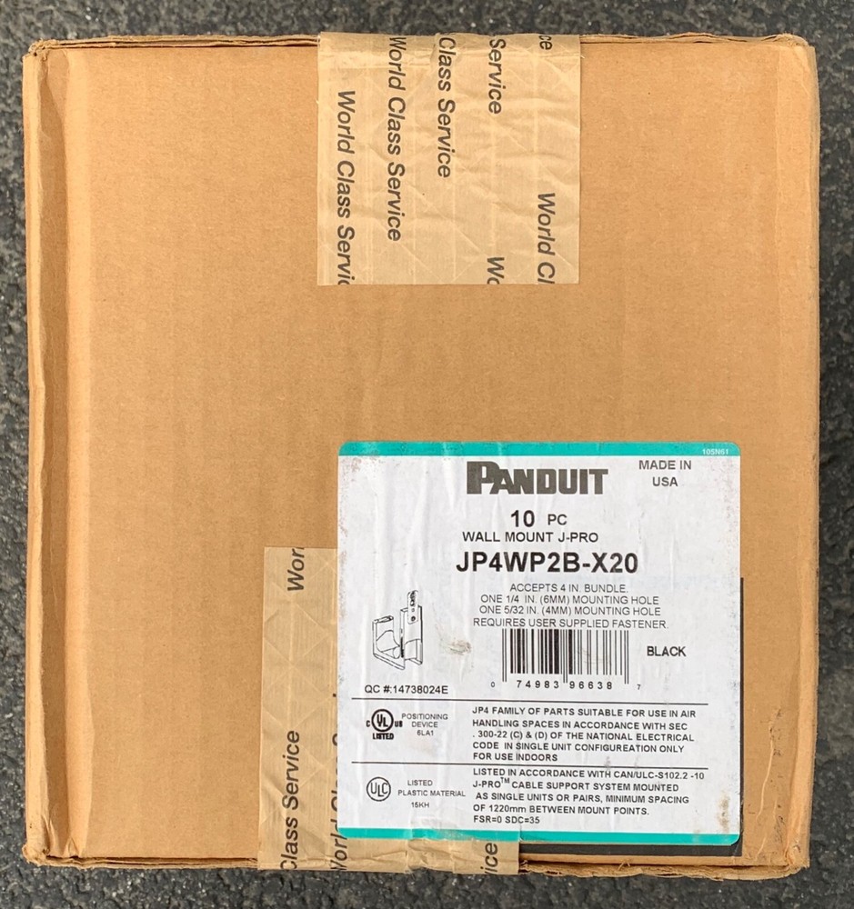 Panduit J-Pro Cable Support System for Powder Actuated Installation JP4WP2B-X20
