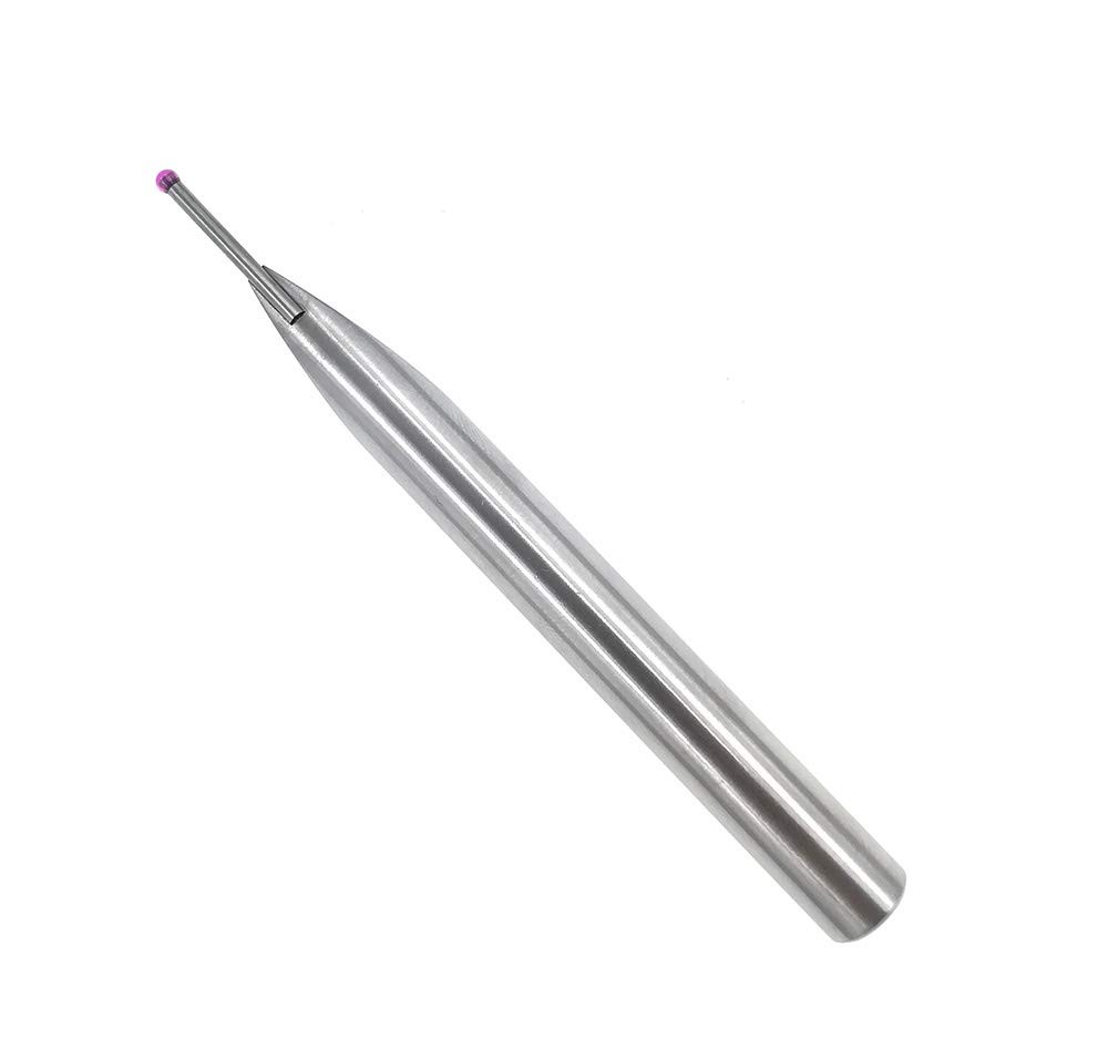 Ball Tip Probe Insert 2mm Diameter Ruby Ball Tips 8mm Diameter Shank 80mm Len...
