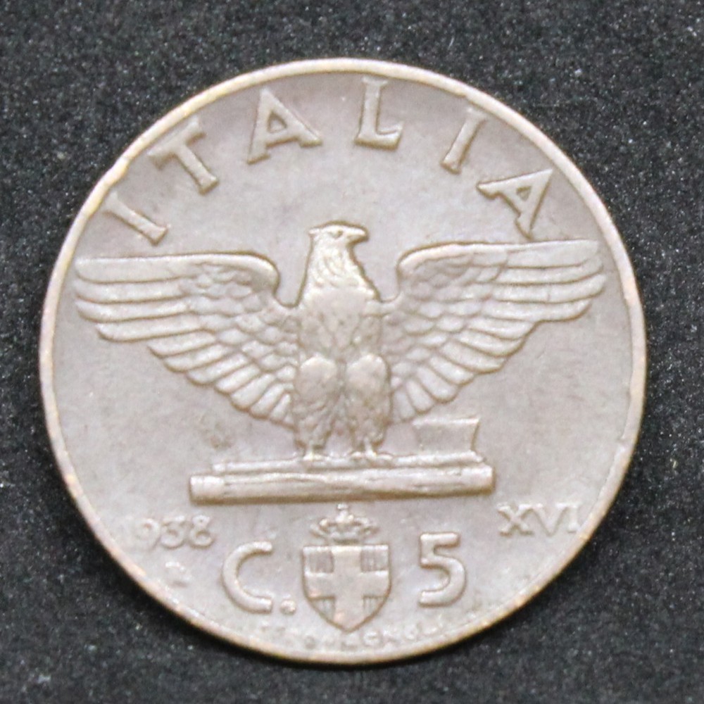 1938 Italy 5 Centisimo