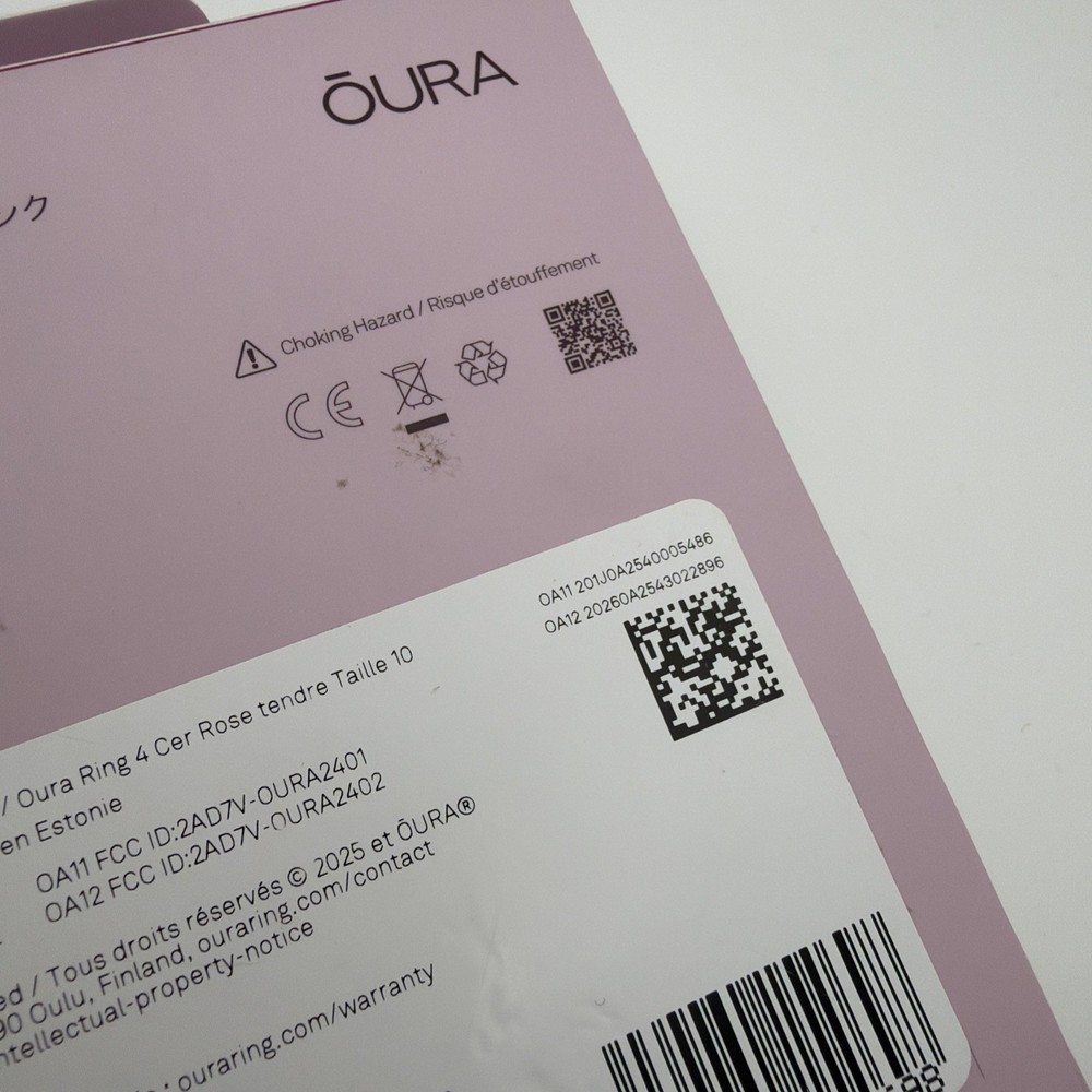 BOX ONLY!! Oura Ring 4 - Ceramic Size 10 Petal