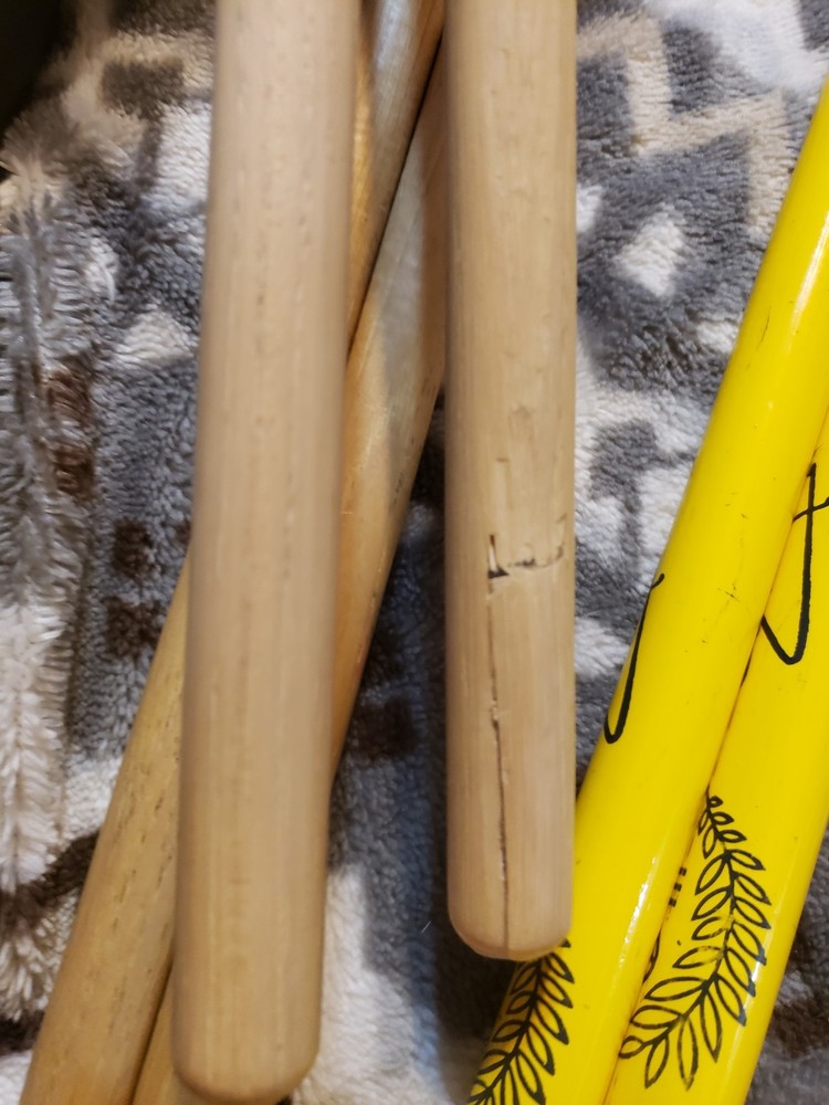 Lot Of 8 Used Drumsticks.