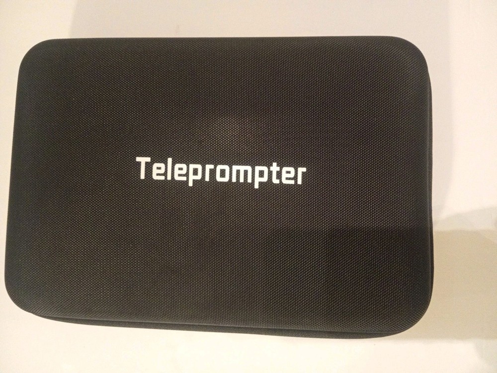 DSLR Smartphone Teleprompter Kit w/ Case Phone Tablet Video Script Reader