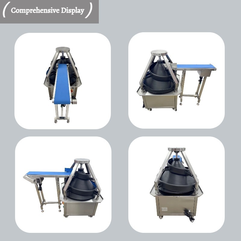 Automatic Dough Rounder Machine Conveyor Belt Bread Roll Maker 1900-7600 Pcs/H
