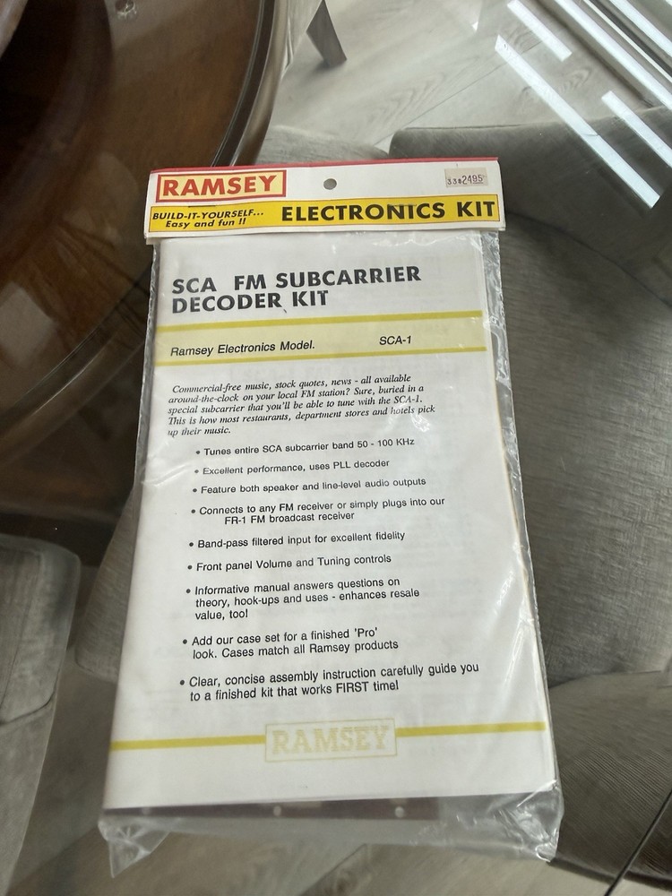 Ramsey SCA-1 FM Subcarrier Decoder Kit Speaker Line Audio Band-Pass