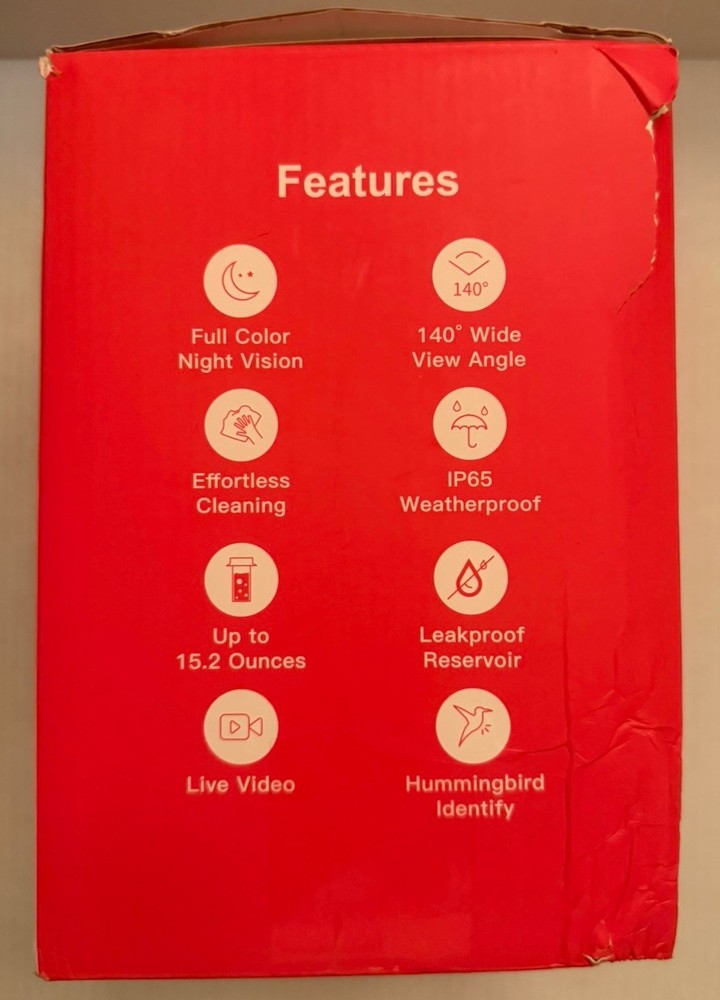 Hummingbird Feeder with Camera