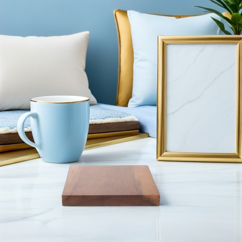 2 Pcs Coffee Coaster for Desk Office Dining Table Anti-scald Mat