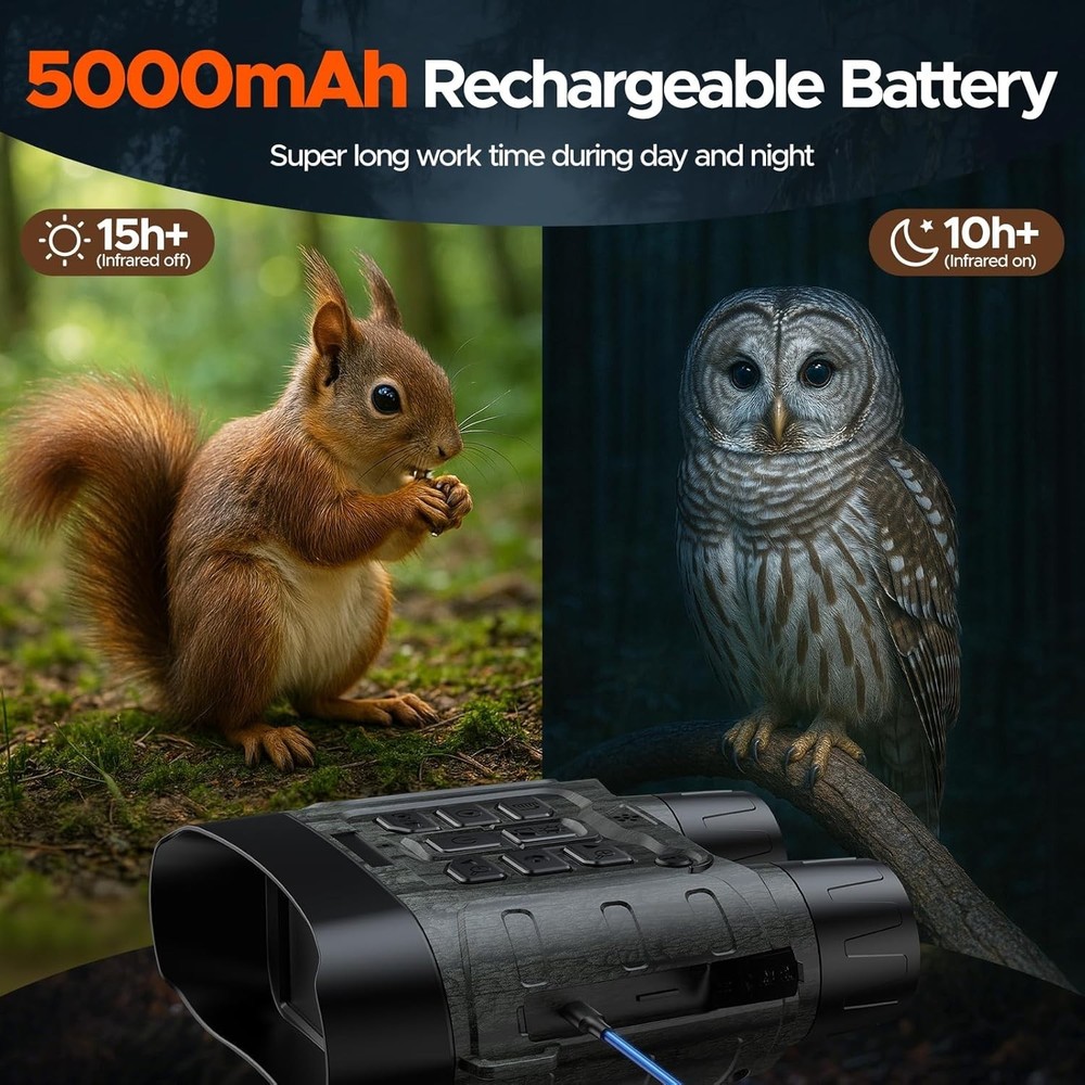 4K Night Vision Binoculars 112MP Camera