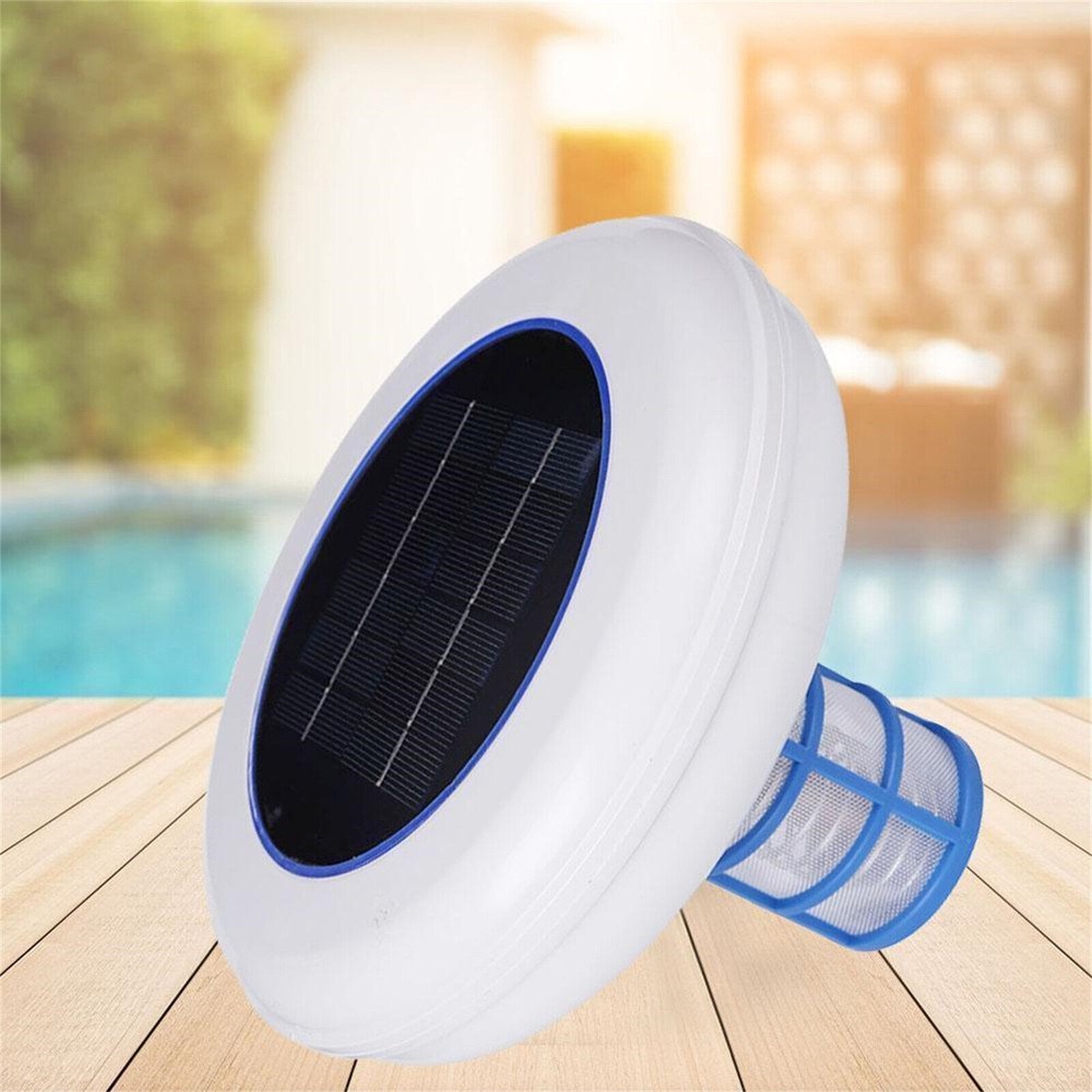 Solar Powered Pool Ionizer Purifier Copper Silver Ion Algae Cleaning New5C