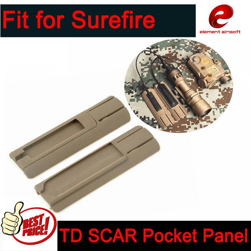 Plastic Pocket Panel Remote Flashlight Switch Rail Pads Set For PEQ SF/NE Lights