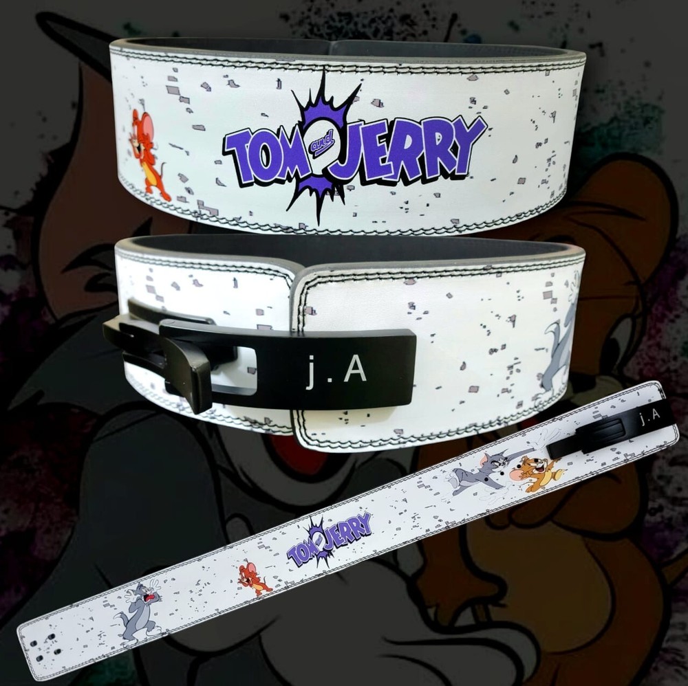 Tom & Jerry Weight Lifting Belt Powerlifting Back Support Custom Lifting Belt