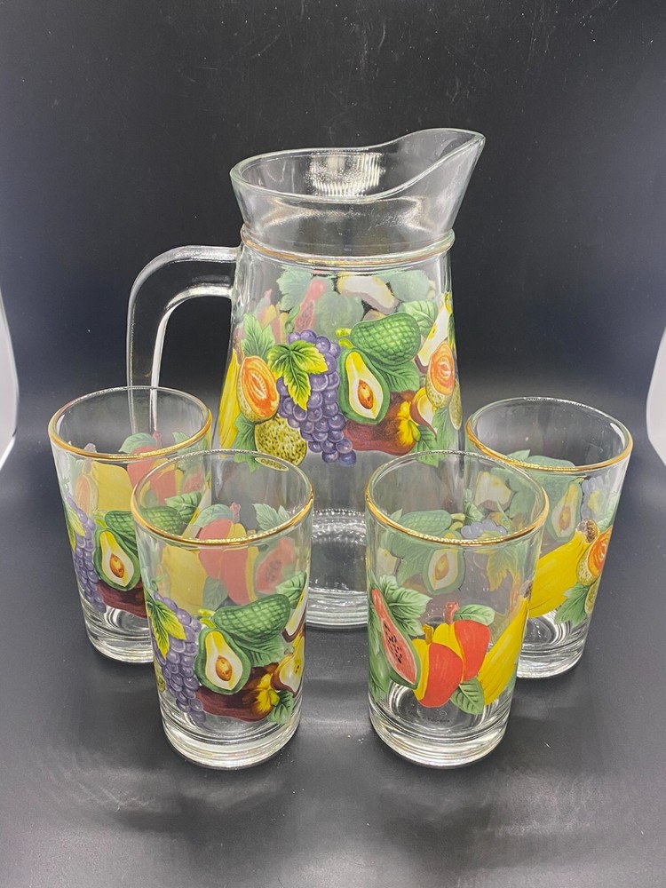 KMC Juice Pitcher and 4 Glasses