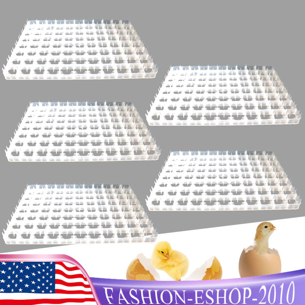 5x 88 Egg Incubator Tray For Poultry Incubator Hatcher Brooder Egg Storage Tray