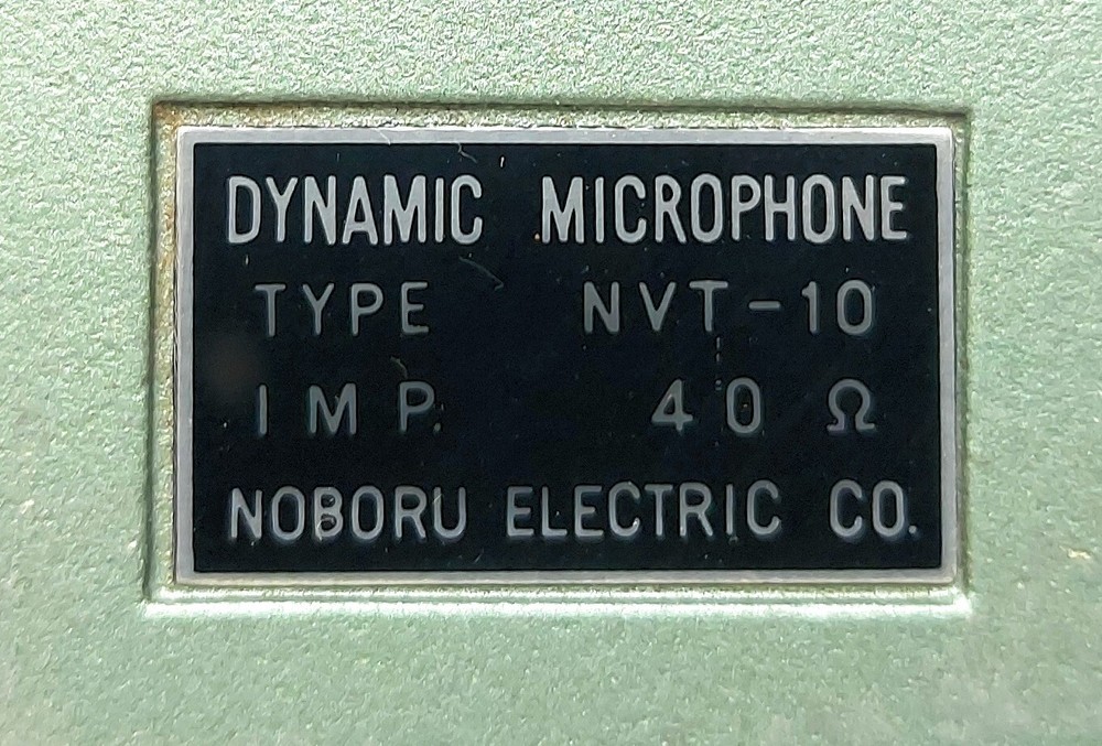Noboru Electric NVT-10 Dynamic Microphone