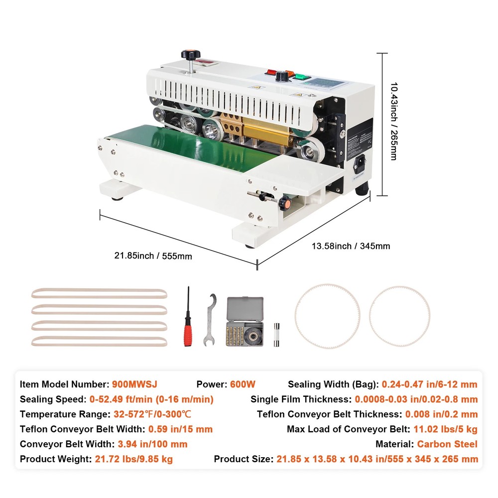 Automatic Horizontal Band Sealer Continuous Bag Band Sealing Machine with Count