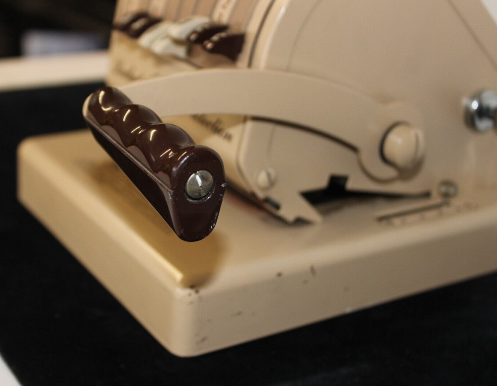 Vintage Paymaster X-550 Check Writer w/ Key