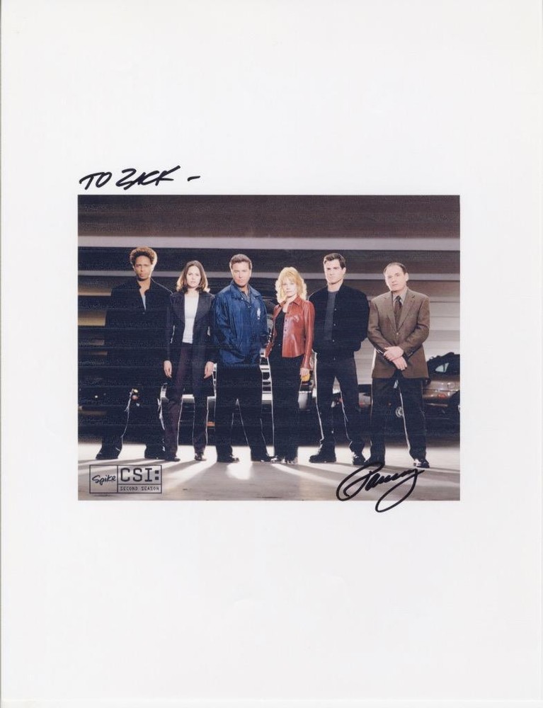 PAUL GUILFOYLE-ORIGINAL AUTOGRAPHED PHOTO-"CSI"